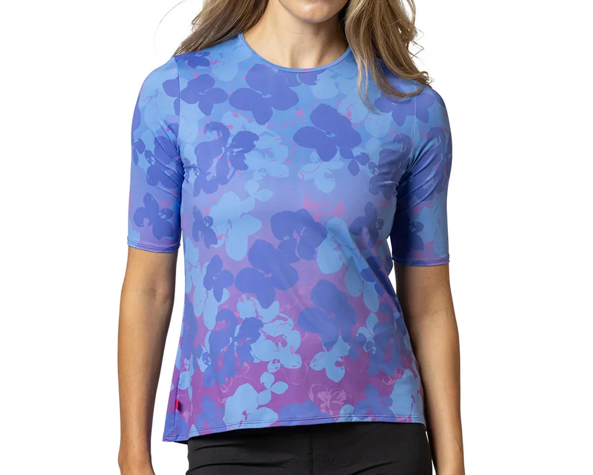 Terry Women's Soleil Flow Short Sleeve Top (Lavender Shimmer) (L)